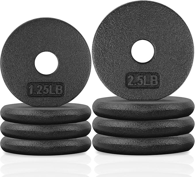 A2ZCARE 1 inch Weight Plates Set 1.25 lbs 20 lbs, 1 inch, 1 inch