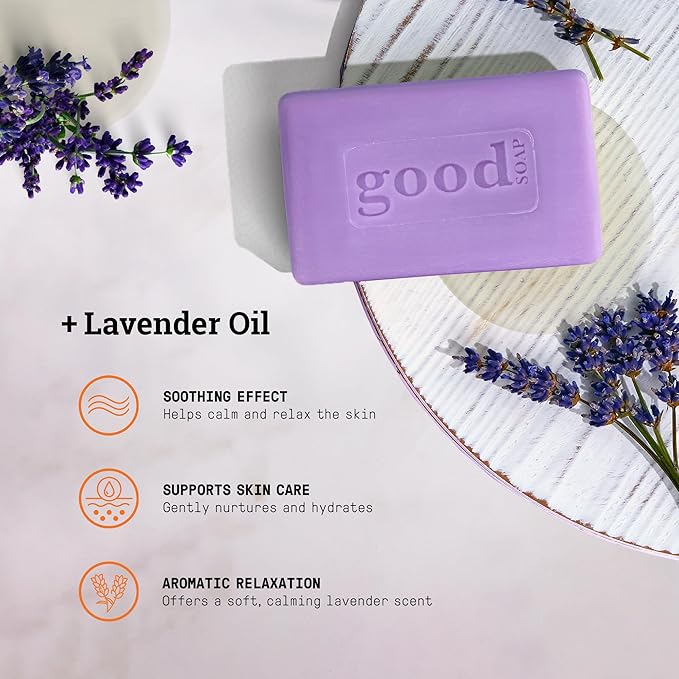 Alaffia Lavender Good Soap Value Pack 4 Count, 20 OZ