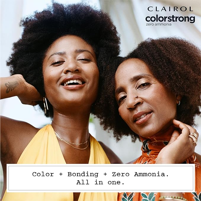 Clairol ColorStrong Permanent Zero Ammonia Hair Dye, 1.0 Black - Hawaii Hair Color, Pack of 1