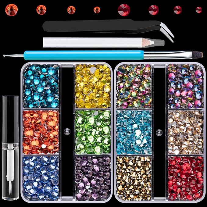 Colorful Face Gems for Makeup Set,