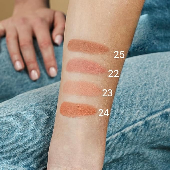 Big Crush Blush – Hypoallergenic silky powder blush for cheeks. Fine color pigmentation - buildable - long lasting face makeup. (25 Naked Tan, 2,5 g)