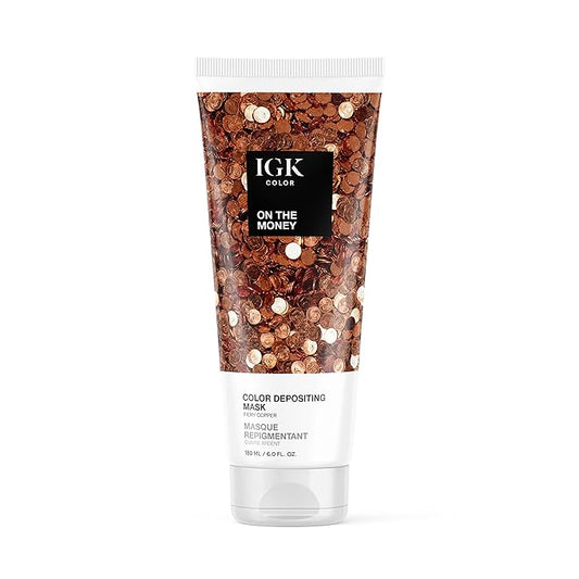 IGK Hair Gloss Toner & Color Depositing Mask | Coopery Semi-Permanent | Vegan + Cruelty Free | On The Money
