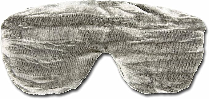 Candi Andi Handmade Weighted Sleep Eye Mask Yoga Pillow - Flax Seed Fill - Lavender Scented - Silver - TEMFL-SV