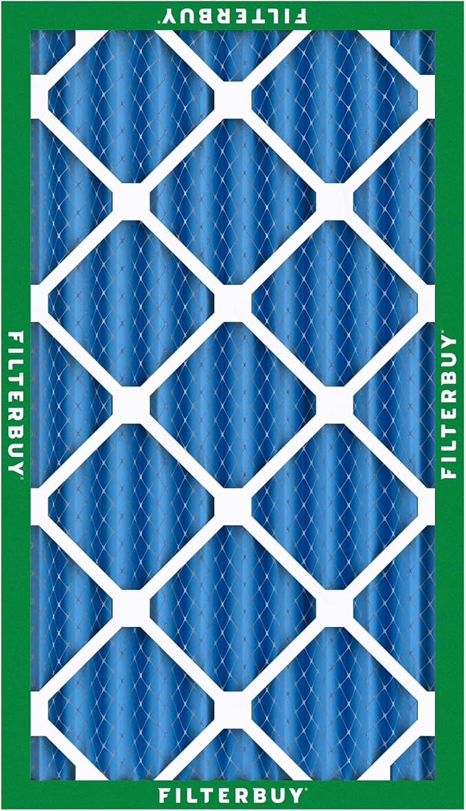 Filterbuy 10x18x4 Air Filter MERV 13 Optimal Smoke & Allergy Defense (12-Pack), Electrostatic Pleated HVAC AC Furnace Filters Replacement, Made in USA (Actual Size: 10.00 x 18.00 x 3.63)