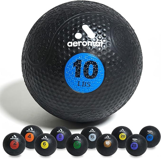 Aeromat Medicine Ball: Weighted Medicine Balls for Exercise 2-30lbs -