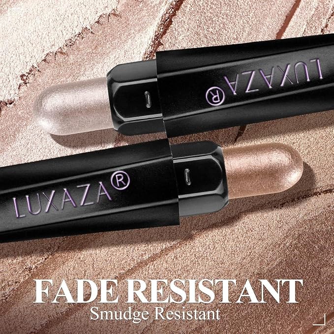 6PCS Champagne Pink Eyeshadow Stick Makeup Sets, Long Lasting Cream Shadow,Metallic And Matte Shimmer Eye Shadow Eye Brightener Stick Pencil Crayon, B04-Champagne Pink