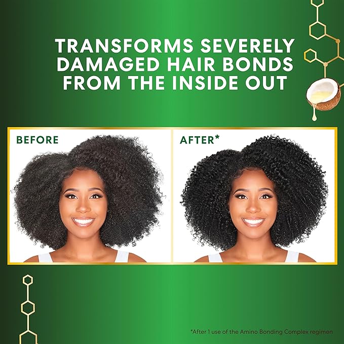 Palmer's Amino Bonding Complex Hair Oil, Healing Treatment with Coconut Oil & Vitamin E, Heat Protectant, Anti Frizz, Adds Shine, Strengthens & Protects Hair Growth, All Hair Types, 4 fl oz