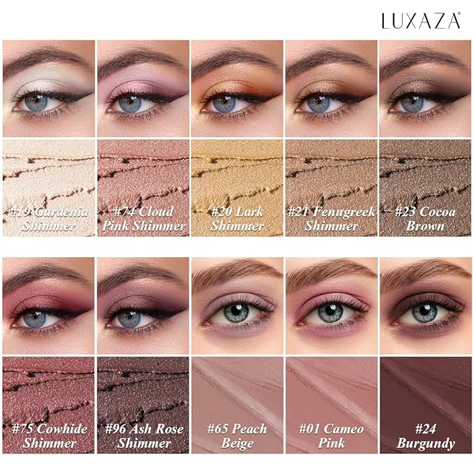 Brown Eyeshadow Stick Makeup Set 10PCS, Neutral Shimmer And Matte Cream Eye Shadow Palette, Metallic Bronze Smoky Eyeliner Brightener Crayon Pencil Kit, Ideal Gift for Women -Espresso