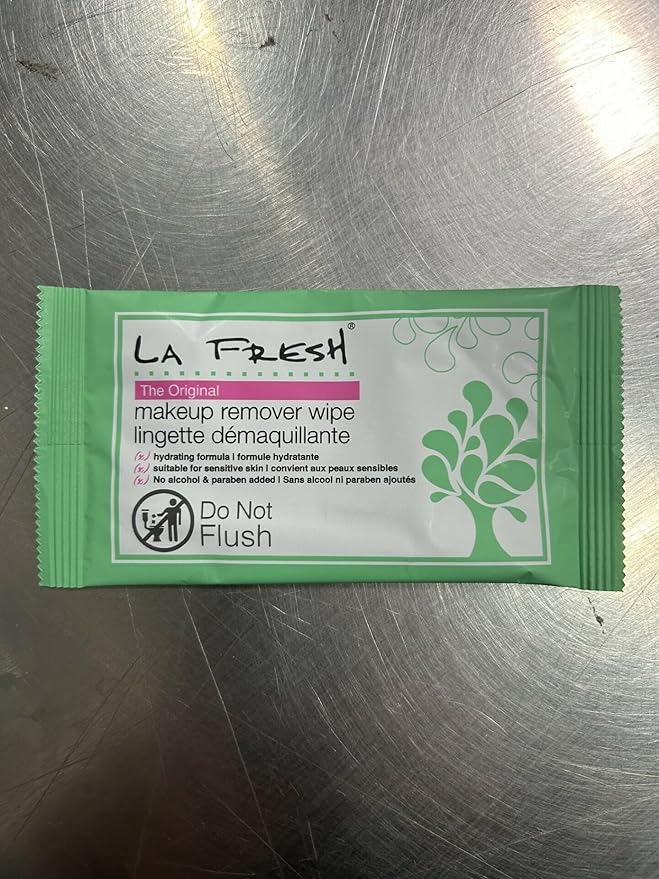 La Fresh Travel Lite Makeup Remover Cleansing Face Wipes – Facial Towelettes with Vitamin E for Waterproof Makeup – Individually Sealed Wrappers (Large 8 in x 7 in Cloth Size) - 1200 Count