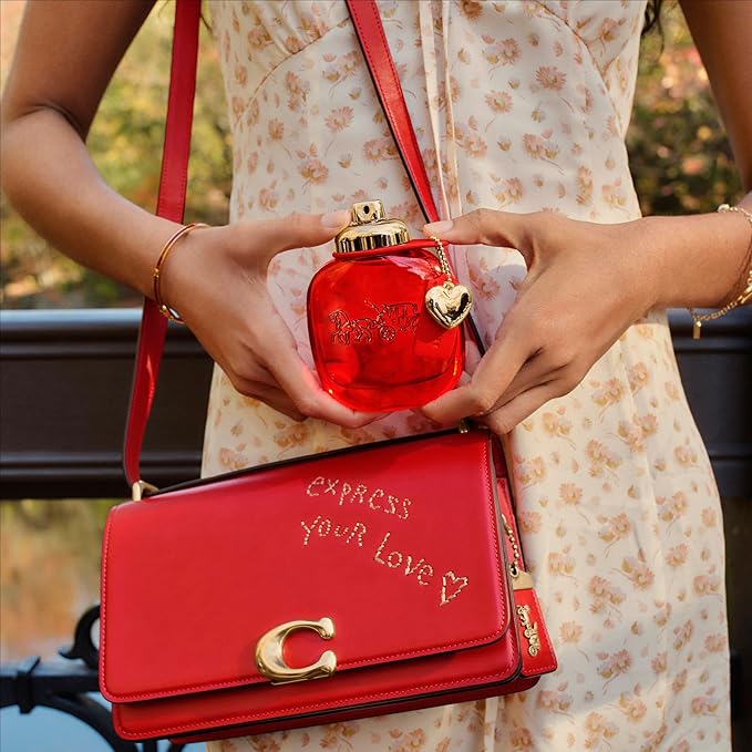 Coach Love Eau de Parfum - Long Lasting Fragrance with notes of Strawberry, Red Velvet Rose & Cedarwood 1.0 fl. oz.