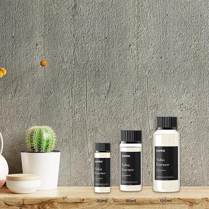 Scentia Diffuser Oil Inspired by The Nobu Hotel - 120 mL 4.06 fl oz - Essential Oil Blend Jasmine, Lilly, Sandalwood for Aromatherapy Diffusers - Nobu Essence - Made in USA