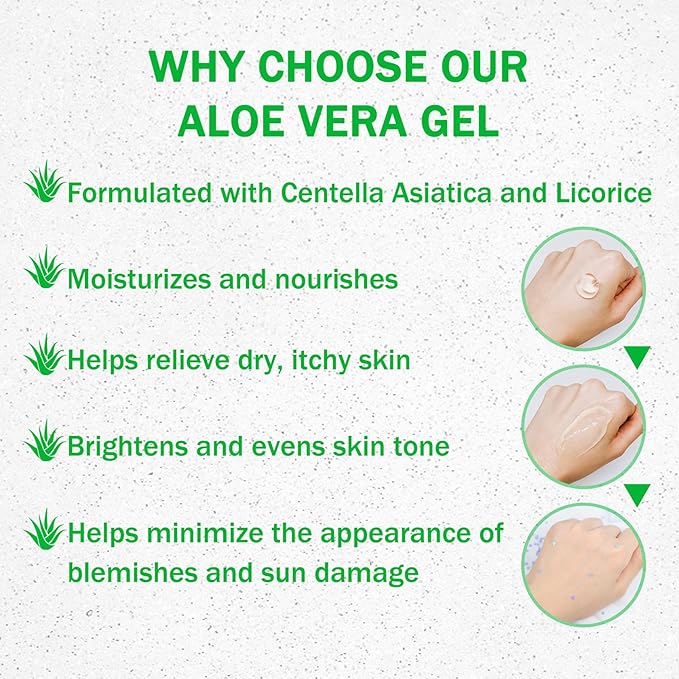 Fusang 16PCS Mini Aloe Vera Gel for Face & Body, Lightweight Moisturizing Travel Size Aloe Vera Lotion Bulk Skincare, Hydrating Long Lasting Refreshing Daily Moisturizer for All Skin Types