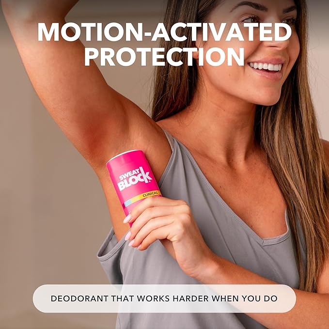 SweatBlock Clinical Strength Deodorant for Women Coconut and Vanilla Scent 48 Hour Sweat and Odor Protection Daily Use Formula Designed for Long-Lasting Freshness and Confidence Dermatologist Tested