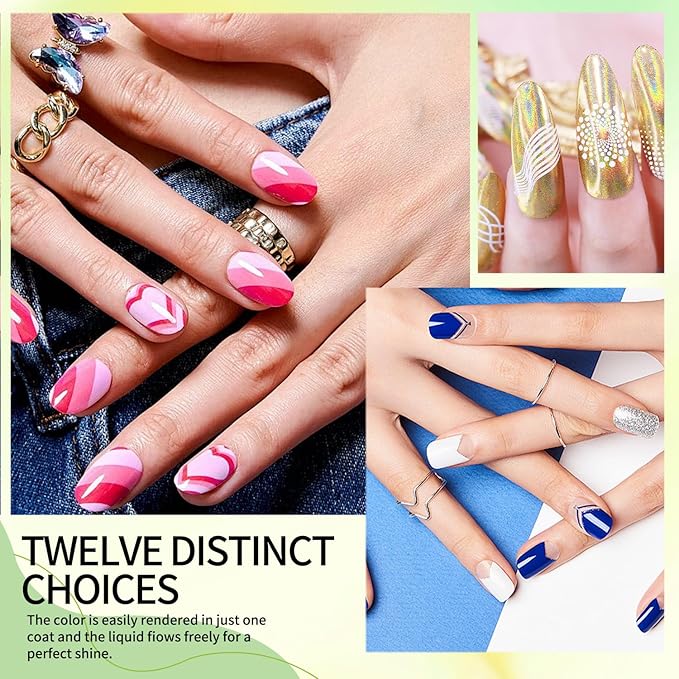 Gel Nail Polish Liner Matte Black 5ml/0.7fl.ozGel Liner Nail Polish Fine Hook Glue Smooth and Easy to Paint Nail Glue Essential for Home Nail DIY