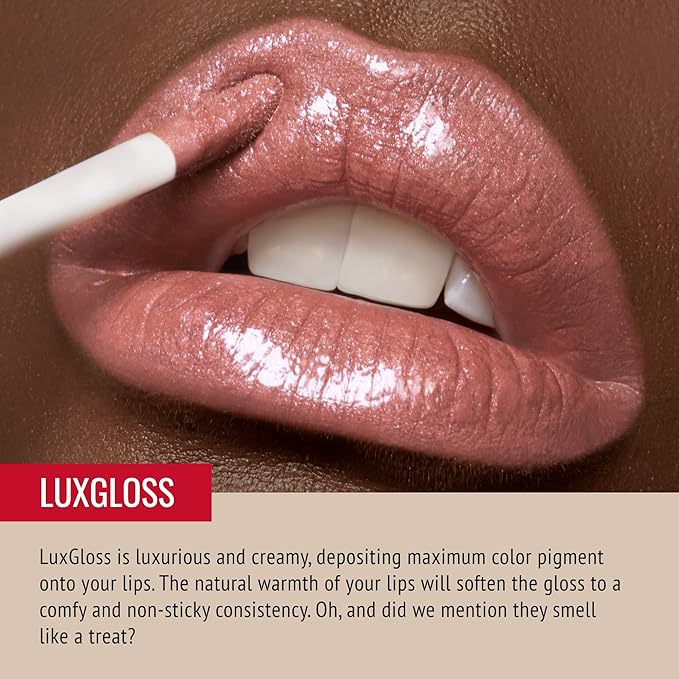 Runway Rogue LuxGloss Kit with Moisturizing Lip Gloss Tube, Rose-Gold Lip Gloss, Fashion Week and Lip Liner Pencil, A List
