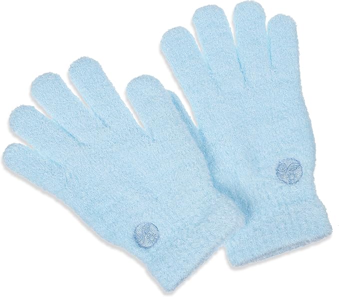 Earth Therapeutics Aloe Gloves/Socks Combo Set - Blue Snow (1 Pair Gloves / 1 Pair Socks)