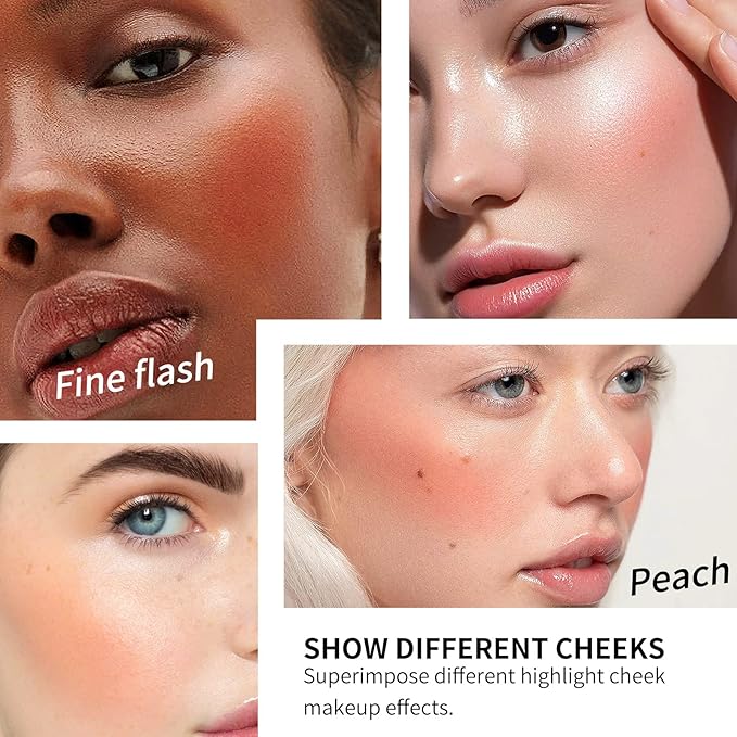 AKARY Velvet Mousse Liquid Blush Makeup for Cheeks, (04 Berry)