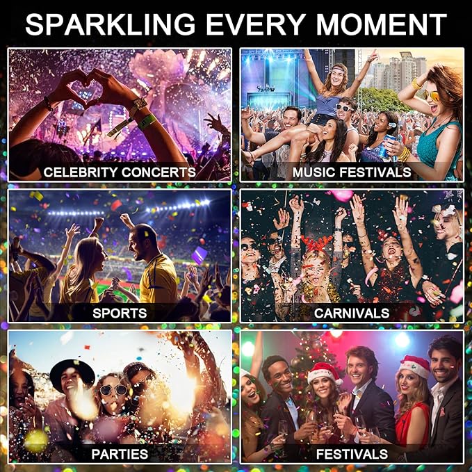 Holographic Body Glitter Spray - Silvery Shiny Shimmer for Hair, Face & Clothes | Quick-Drying, Long-Lasting Glitter Hairspray Temporary Shiny Mist for Festival, Rave, Music Concert, Prom Accessories