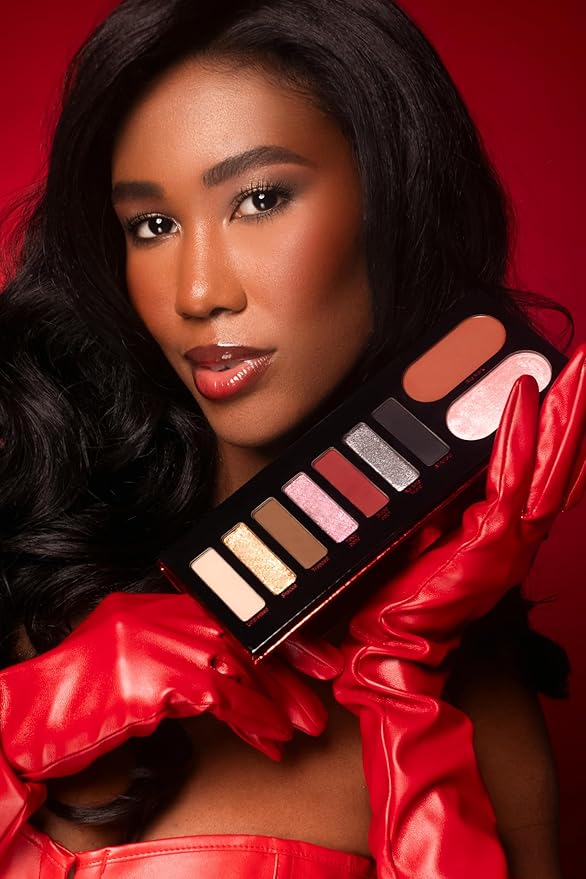 Chokehold Palette – Vegan Eyeshadow Palette with Blush & Highlighter, 7 Highly Pigmented Matte & Shimmer Shades, Cruelty-Free Makeup Palette