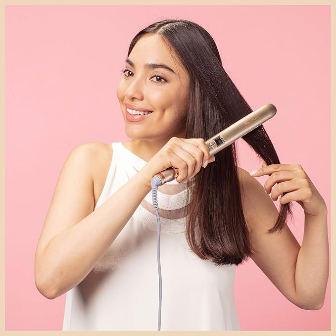 INFINITIPRO BY CONAIR Frizz Free Titanium Ceramic Flat Iron, 1-inch
