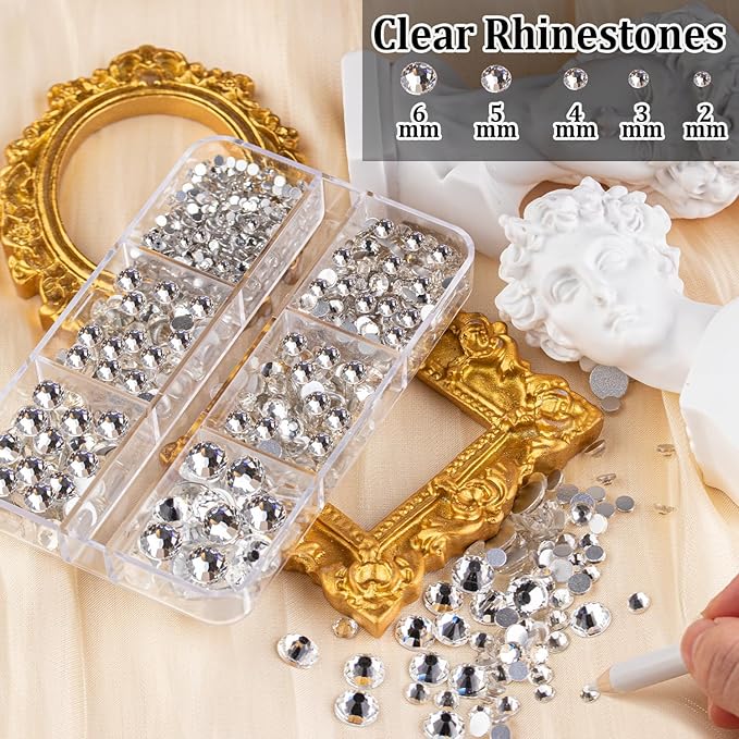 Colorful Face Gems for Makeup Set, Flatback Gorgeous