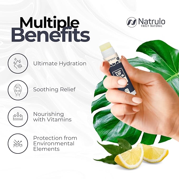 Beef Tallow Lip Balm – Natural