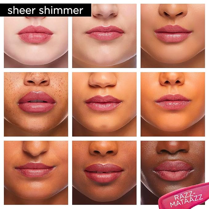 Pure Illumination Light-Up Lip Gloss with LED-Lit Applicator Brush + Side Mirror, Non-Sticky, Moisturizing Hydrating Lip Glosses with Lanolin, Jojoba Oil, & Vitamin E, Razzmatazz