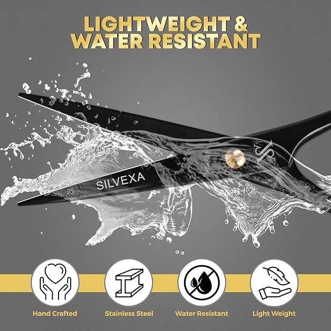 Barber Hair cutting scissors 420C Stainless Steel Hair scissor Sharp Razor edge premium shears for hair cutting for salon and home (6")