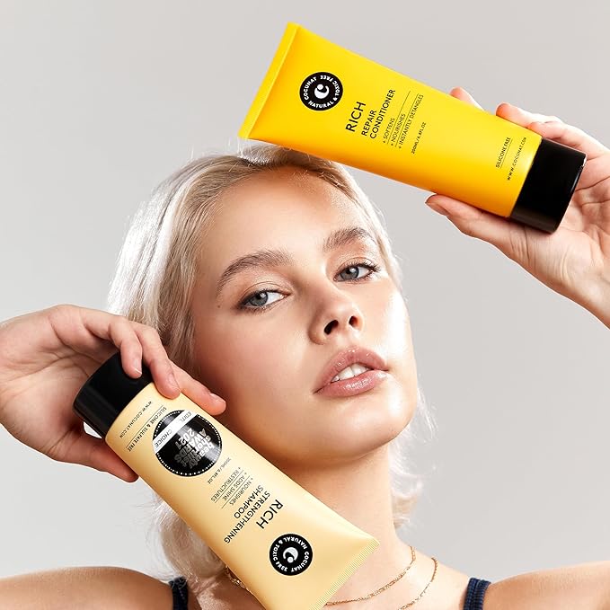 COCUNAT - Rich Pack for Dry Hair - Natural Shampoo and Conditioner - Damaged or Dyed Hair - Moisturises, Nourishes and Restructures - Sulphate and Silicone Free - Suitable for Curly Method