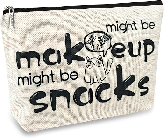 ancpeany Friendship Gifts for Women Reusable Snack Bags, Sister, Bestie, Coworker Female, Best Friend Birthday Gifts for Women Who Have Everything, Funny Travel Makeup Bag, Small Cosmetic Bag Pouch