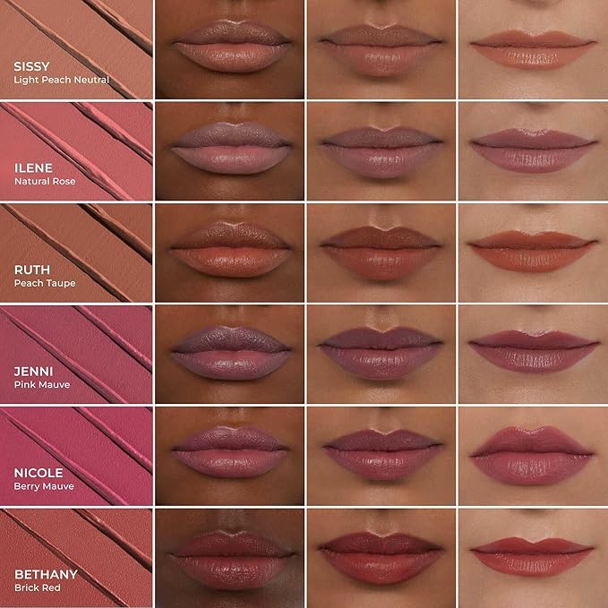 Thrive Causemetics Impact-FULL Smoothing Lipstick, Moisturizing Lip Makeup Essential with Vitamin E, Lightweight Creamy Lipstick for Women, Long Lasting, Vegan, Shade Jenni (Pink Mauve)