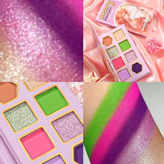 12-Color Zodiac Eyeshadow Palette, Matte Metallic Shimmer Pressed Pigments, Highly Pigmented Makeup Palette for Professional & Daily Eye Makeup (8290 Sagittarius)