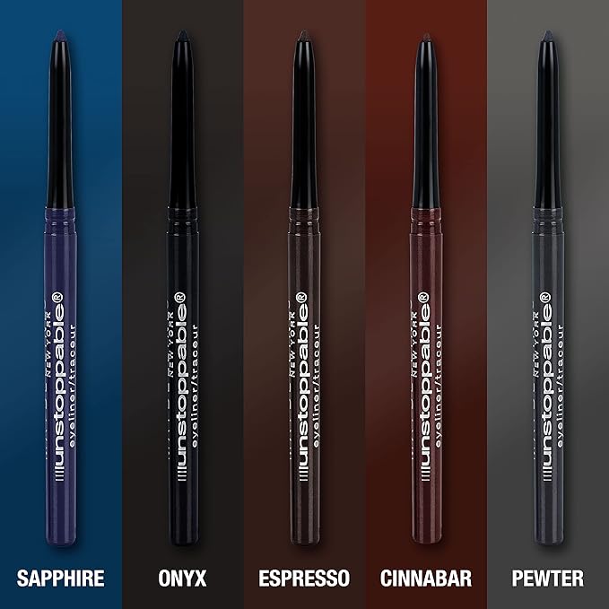 Maybelline Unstoppable Waterproof Mechanical Brown Eyeliner Pencil, Easy to Apply, Smooth Glide, Up to 24 Hour Wear, Cinnabar