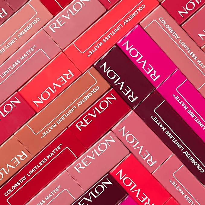 Revlon ColorStay Limitless Matte Liquid Lipstick, Vegan Formula, No-Budge, Longwear Lip Color, Long Lasting, Lightweight/Comfortable, Waterproof, 006 Manifest, 0.17 fl oz