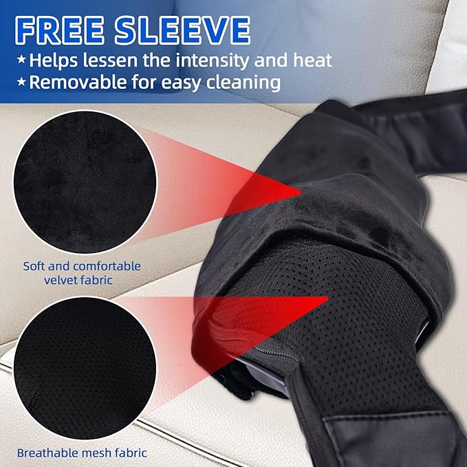 Joyset Shiatsu Neck and Back Massager with Heat,Electric Shoulder Massager,3D Kneading Massage with Cloth Cover Easy to Clean Best Gift for Men Women Parents (Black1+Handbag)