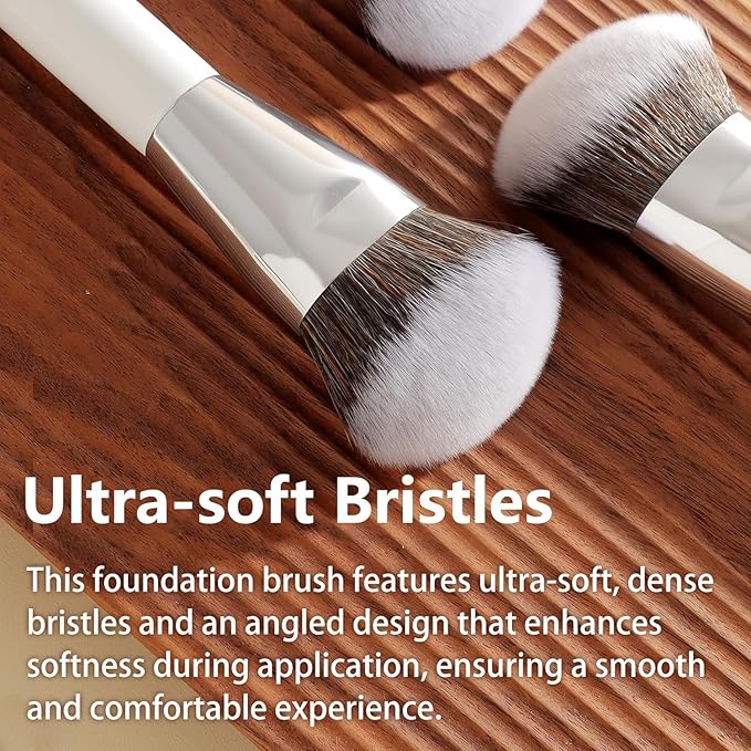 Albeaut Foundation Concealer Makeup Brushes for Liquid Cream Stick,Soft Big Angled Face Brushes Bronzer Contour Nose Eyeshadow Blending Set (189201)