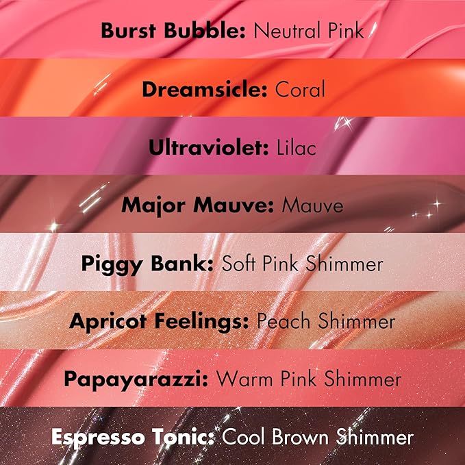 e.l.f. Glow Reviver Plumping Lip Oil, Tinted Lip Plumper For A High-Shine, Plump Finish, Infused With Jojoba Oil, Vegan & Cruelty-Free, Apricot Feelings