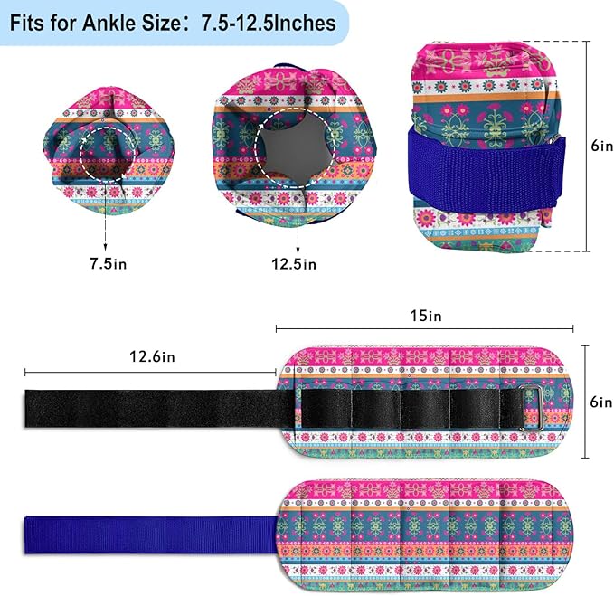 Adjustable Ankle Weights for Women Men 1 Pair 2 4 4 6 6 8 8 10 10 Pound 2, Adjustable Jogging,1-5 lb Ankle,1 Pair 2-10 lbs