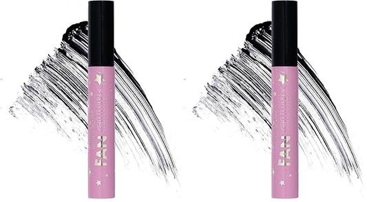 Milani Highly Rated Fan Club Fanning Mascara - Volumizing & Lengthening Lash Makeup for Lifted, Curled Lashes - 24-Hour Smudge-Proof Formula - Vegan & Cruelty-Free, Made in Italy, Black (Pack of 2)
