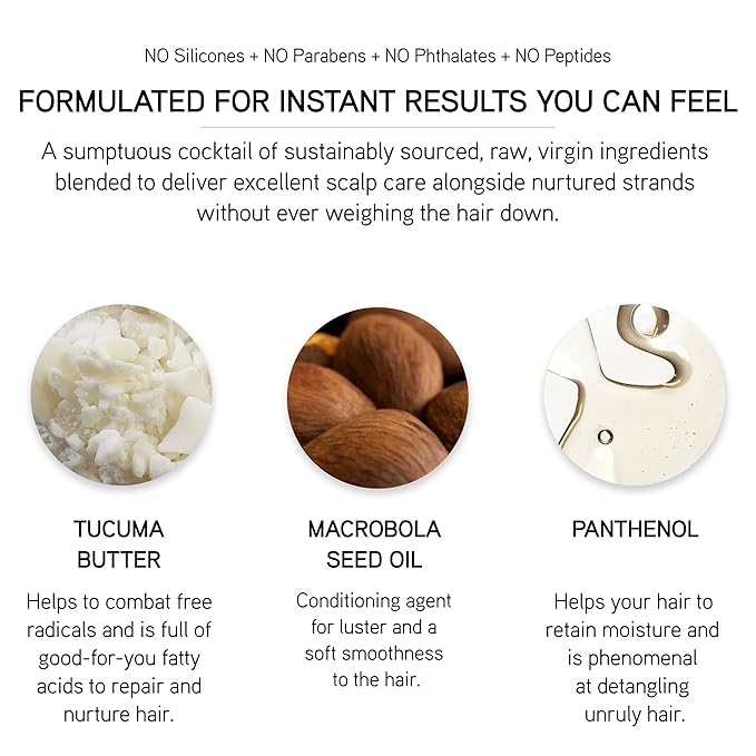 ILES FORMULA Hair Mask – Deep Conditioning Hair Treatment for Dry, Damaged, Frizzy Hair - Lightweight Hair Repair Mask with Tucuma Butter, Macroloba Seed, Vitamins B5 & E | Hydrating, Color-Safe