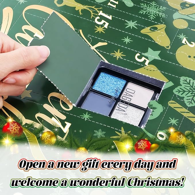 DAGEDA Beauty Advent Calendar 2025,24 Days Christmas Makeup Advent Calendar, Teen Girl Gifts Trendy Stuff Makeup Set, 24 Surprise Christmas Countdown Festival Gifts Set for Mom Wife Girlfriends Sister