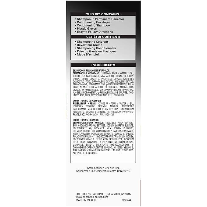 SoftSheen-Carson Dark & Natural 5 Minute Shampoo-In Haircolor, Jet Black