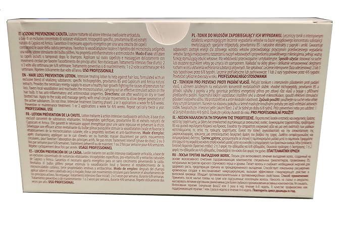Vitael Hair Loss Stimulant Intensive Lotion With Essential Oils and Plant Stem Cells Pack 10 ampoules x 7ml.