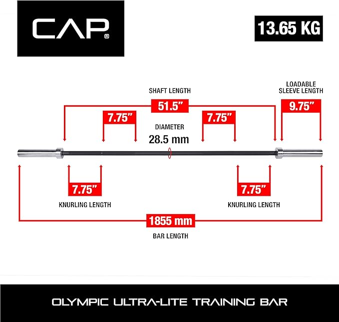 CAP Barbell Olympic Ultra-Lite Training Bar