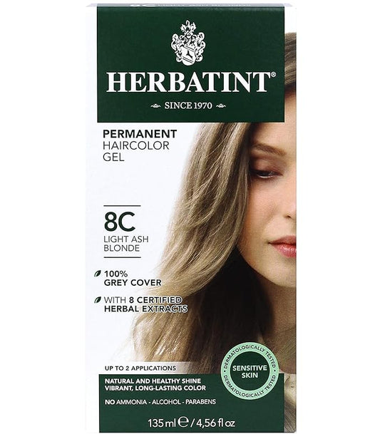 Herbatint Permanent Haircolor Gel, 8C
