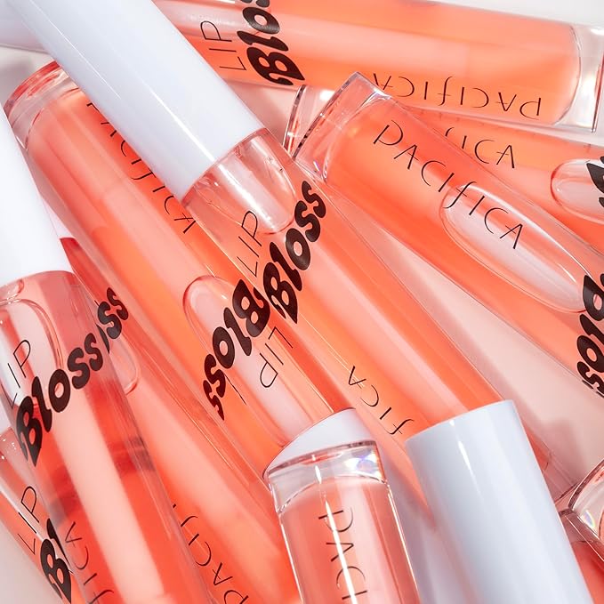 Pacifica Plumping Lip Gloss – Jasmine Kiss Flavored Lavender-Pink Tint Hydrating Lip Oil Balm, No-Tingle Volumizing Gloss with Shea Butter & Jojoba, High Shine Color, Vegan & Cruelty-Free 0.14oz