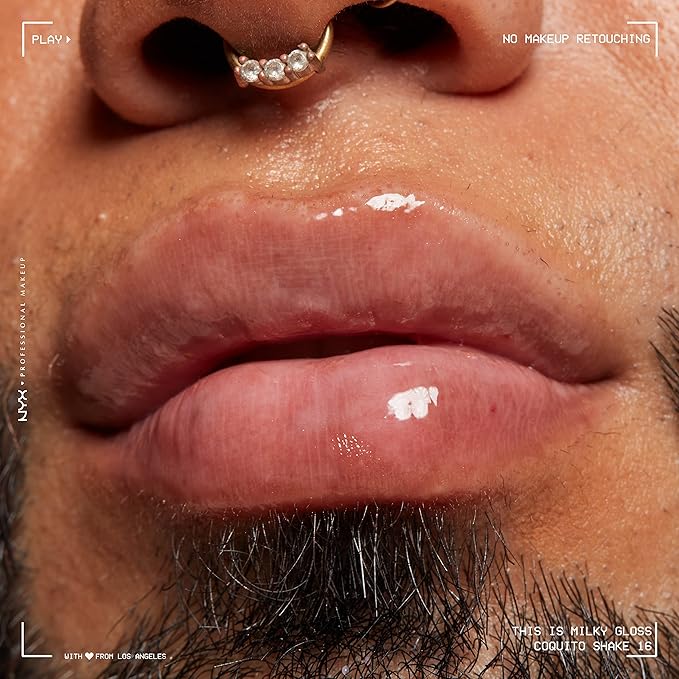 NYX PROFESSIONAL MAKEUP This Is Milky Gloss, Lip Gloss with 12 Hour Hydration, Vegan - Coquito Shake (Milky Clear)