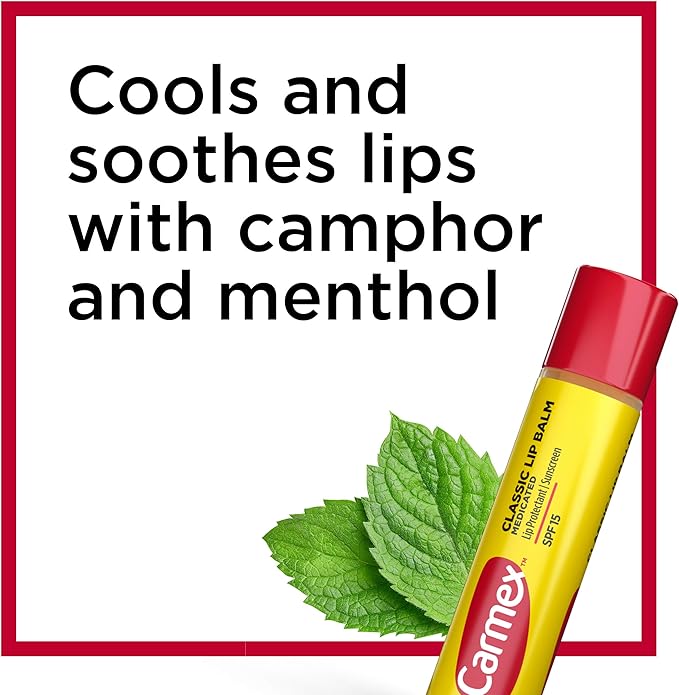 Carmex Classic Medicated Lip Balm Sticks, Lips,