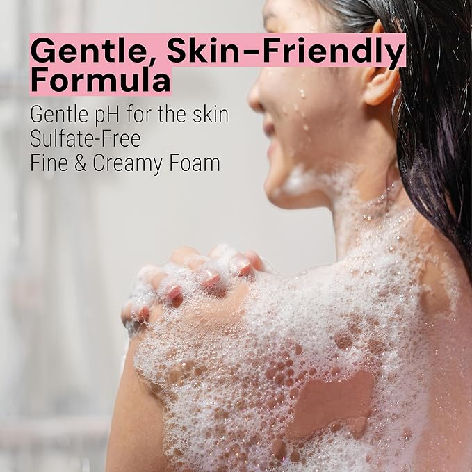 Panier des Sens - Rose Geranium Moisturizing Body Wash for Women & Men - Gentle Shower Gel with 96% Natural Ingredients for Sensitive Skin - Made in France, SLS Free, Vegan - 6.8 Fl Oz