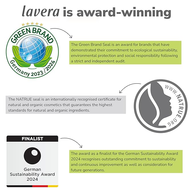 lavera Basis Sensitive Moisturizing Cream – Organic & Vegan Face Moisturizer with Aloe Vera & Shea Butter - Natural Skin Care for All Skin Types - 1.69 Fl Oz
